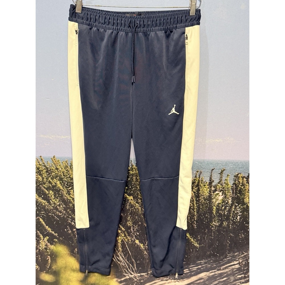 Jordan DNA Team Woven Pants Mens Large Blue White Colorblock Jumpman Athletic